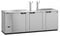 Refrigerator, Three Section, Stainless Steel Back Bar Direct Draw, Solid Doors