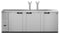 Refrigerator, Three Section, Stainless Steel Back Bar Direct Draw, Solid Doors
