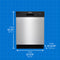 24″ Wide Built-in Dishwasher