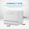 6 Place Setting Countertop Dishwasher