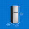 10.1 Cu. Ft. Top Mount Apartment Size Fridge Look