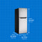 10.1 Cu. Ft. Apartment Size Top Mount Fridge