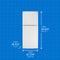 11.6 Cu. Ft. Apartment Size Fridge Top Mount