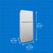 11.6 Cu Ft. Apartment Size Top Mount Fridge