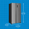 21.2 Cu. Ft. Side-by-side Refrigerator Look