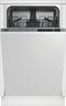 Slim Size Dishwasher, 8 place settings, 48 dBa, Fully Integrated Panel Ready