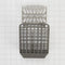 Dishwasher Silverware Basket Extension Kit (Grey/Blue) - Includes Six Light Item Clips, One Side Clip, and One Side Utensil Clip