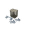 Dishwasher Silverware Basket Extension Kit (Grey/Blue) - Includes Six Light Item Clips, One Side Clip, and One Side Utensil Clip