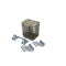 Dishwasher Silverware Basket Extension Kit (grey/blue) - Includes Six Light Item Clips, One Side Clip, And One Side Utensil Clip