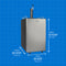 5.4 Cu. Ft. Single-tap Keg Cooler