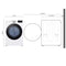 7.4 Cu. Ft. Large Capacity Front Load Electric Dryer - White