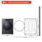 9.0 Cu. Ft. Mega Capacity Smart Front Load Gas Dryer With Built-in Intelligence, Turbosteam® And Touch Lcd Control