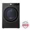 7.8 Cu. Ft. Ultra Large Capacity Heat Pump Ventless Dryer, Wi-fi Connectivity Black Steel