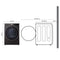 7.8 Cu. Ft. Ultra Large Capacity Heat Pump Ventless Dryer, Wi-fi Connectivity Black Steel