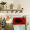 0.7 Cu. Ft. Countertop Microwave Retro Red – 700 W