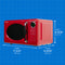 0.7 Cu. Ft. Countertop Microwave Retro Red – 700 W