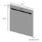 24" Dishwasher Panel with Modern Handle