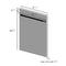 18" Dishwasher Panel with Traditional Handle