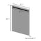18" Dishwasher Panel with Traditional Handle