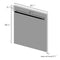24" Dishwasher Panel with Traditional Handle