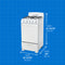 20″ Wide Gas Range