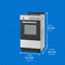 20″ Wide Gas Range