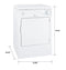 Spacemaker 120V 3.6 cu. ft. Capacity Portable Electric Dryer