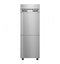 Refrigerator and Freezer, Single Section Dual Temp Upright, Half Stainless Doors with Lock