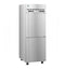 Refrigerator and Freezer, Single Section Dual Temp Upright, Half Stainless Doors with Lock