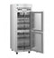 Refrigerator and Freezer, Single Section Dual Temp Upright, Half Stainless Doors with Lock