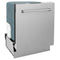 24 in. Top Control Dishwasher with Stainless Steel Panel and Traditional Style Handle, 52dBa
