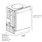 24 In. Panel Ready Top Control Dishwasher With Stainless Steel Tub, 52dba