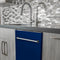 24 In. Top Control Dishwasher With Blue Gloss Panel And Traditional Style Handle, 52dba