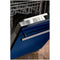 24 In. Top Control Dishwasher In Blue Gloss And Modern Style Handle, 52dba