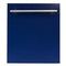 24 In. Top Control Dishwasher In Blue Gloss And Modern Style Handle, 52dba