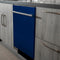 24 In. Top Control Dishwasher In Blue Gloss And Modern Style Handle, 52dba
