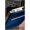 24 In. Top Control Dishwasher In Blue Gloss And Modern Style Handle, 52dba