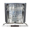 24 In. Top Control Dishwasher With Blue Matte Panel And Traditional Style Handle, 52dba