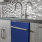 24 In. Top Control Dishwasher With Blue Matte Panel And Modern Style Handle, 52dba