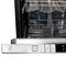 24 In. Top Control Dishwasher With Black Stainless Steel Panel And Modern Style Handle, 52dba