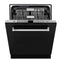 24 In. Monument Series 3rd Rack Top Touch Control Dishwasher With Black Matte Panel, 45dba