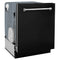 24 In. Monument Series 3rd Rack Top Touch Control Dishwasher With Black Matte Panel, 45dba