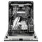24 In. Monument Series 3rd Rack Top Touch Control Dishwasher With Black Stainless Steel Panel, 45dba