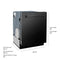 24 In. Monument Series 3rd Rack Top Touch Control Dishwasher With Black Stainless Steel Panel, 45dba