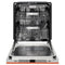 24 In. Monument Series 3rd Rack Top Touch Control Dishwasher With Copper Panel, 45dba