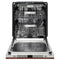 24 In. Monument Series 3rd Rack Top Touch Control Dishwasher With Hand-hammered Copper Panel, 45dba