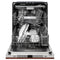 24 In. Monument Series 3rd Rack Top Touch Control Dishwasher With Hand-hammered Copper Panel, 45dba