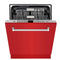 24 In. Monument Series 3rd Rack Top Touch Control Dishwasher With Red Matte Panel, 45dba