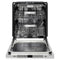 Autograph Edition 24 In. Monument Series 3rd Rack Top Touch Control Tall Tub Dishwasher In Stainless Steel With Champagne Bronze Handle, 45dba