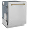 Autograph Edition 24 In. Monument Series 3rd Rack Top Touch Control Tall Tub Dishwasher In Stainless Steel With Champagne Bronze Handle, 45dba